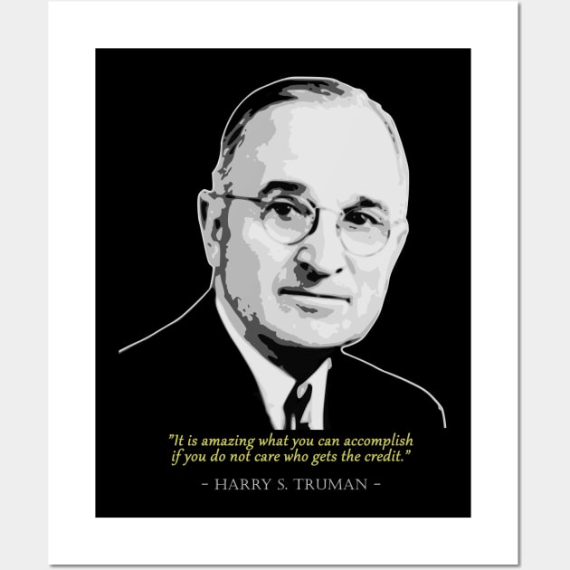 Harry S Truman Quote Wall Art by Nerd_art